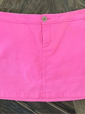 Lilly Pulitzer Bright Pink Textured Skort